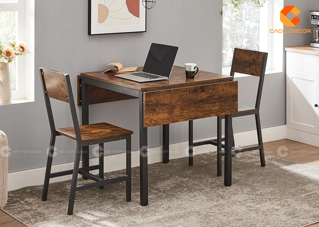 Mẫu bàn ăn gấp gọn có thể làm bàn làm việc